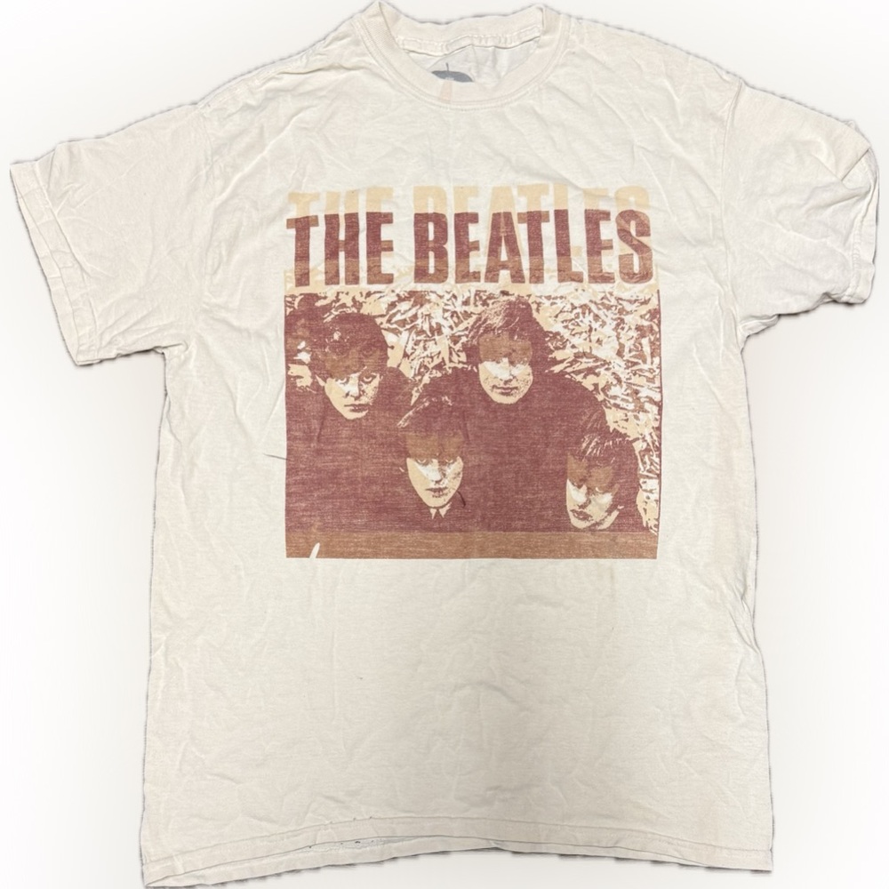 The Beatles Beige Graphic Tee | Sz S